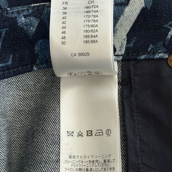 Louis Vuitton Blue Floral Monogram Jeans - Picture 6 of 8